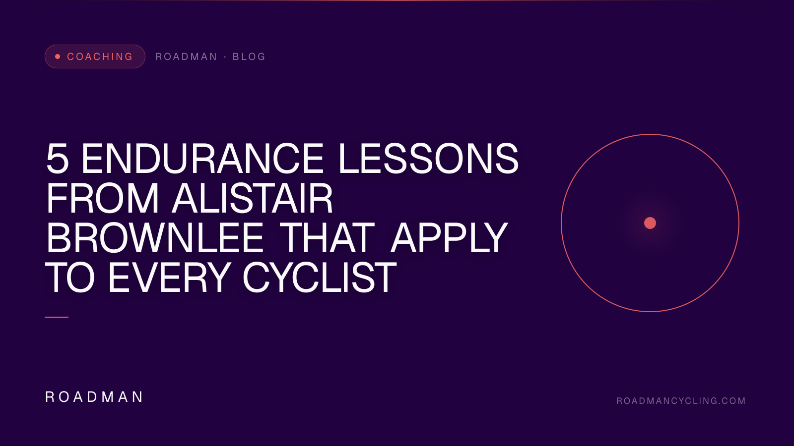 5 Endurance Lessons from Alistair Brownlee That Apply to Every Cyclist