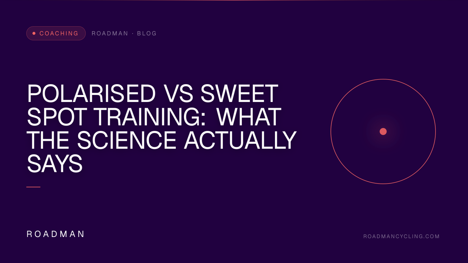 Polarised vs Sweet Spot Training: What the Science Actually Says